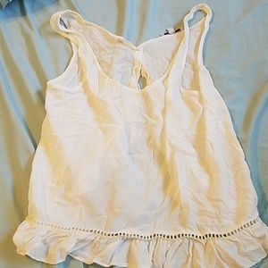 White American Eagle boho tank top